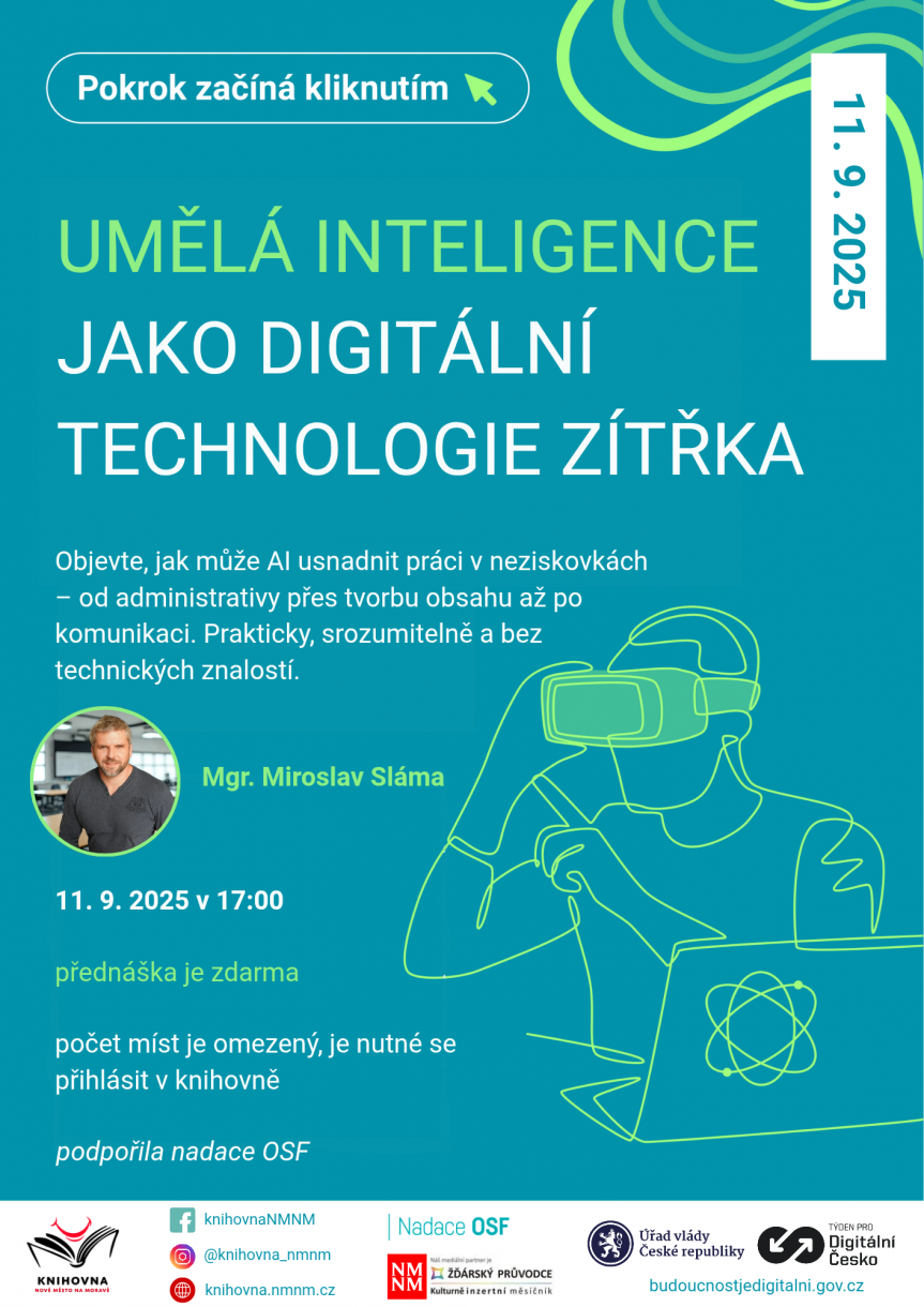 Knihovna NMNM je partnerem Týdne pro Digitální Česko