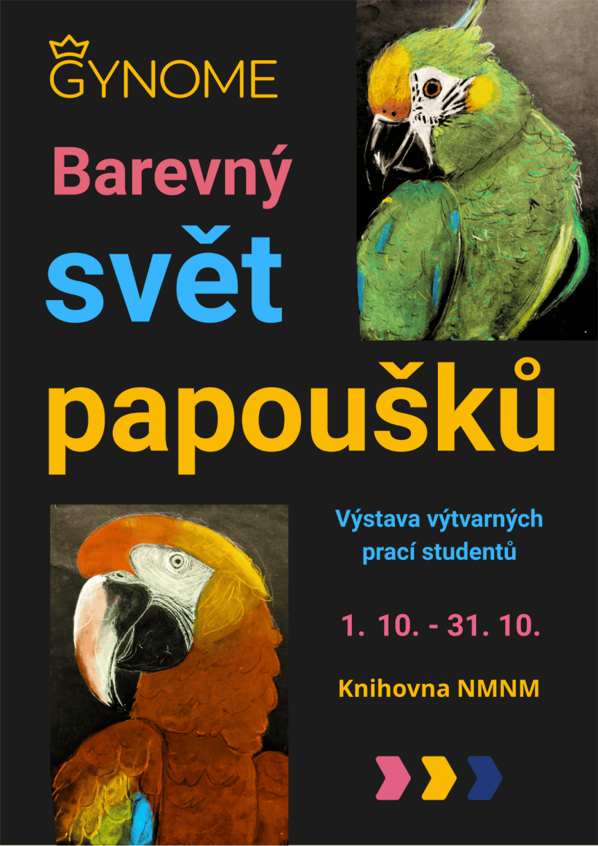 Výstava – GYNOME – Barevný svět papoušků